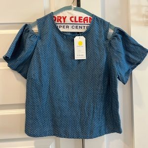 NWT Anthropologie chambray top